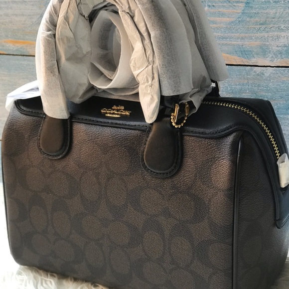 Sold COACH MINI BENNETT SATCHEL IN SIGNATURE CANVA - Picture 4 of 8